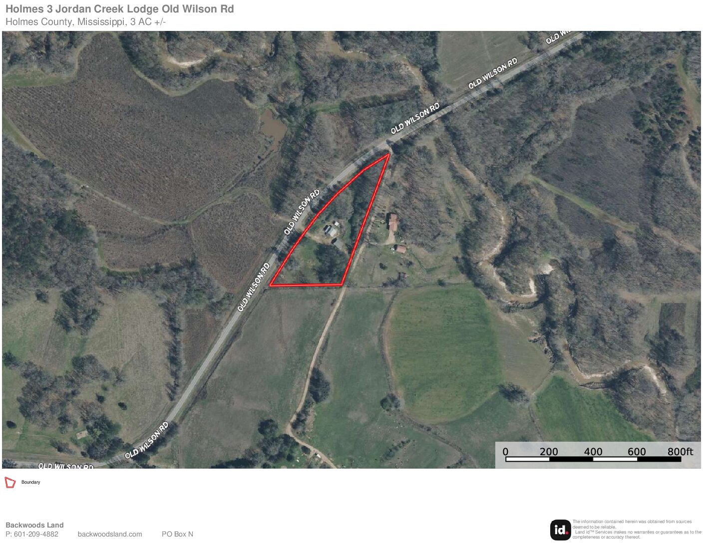 Holmes 3 Jordan Creek Lodge Old Wilson Rd Mapset